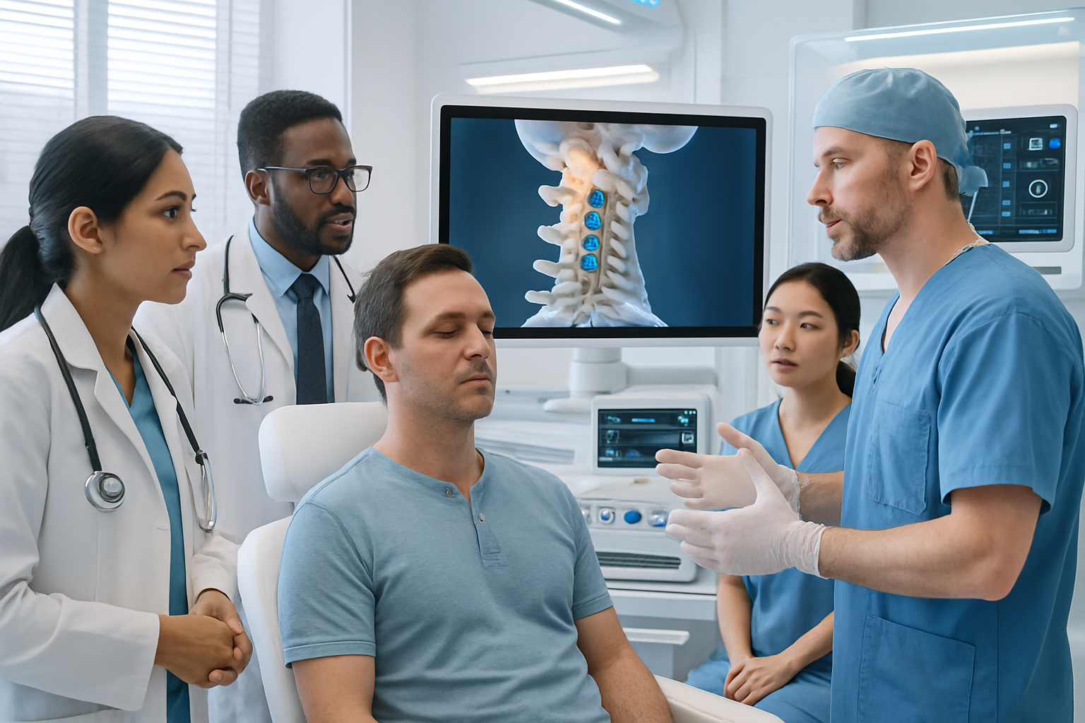 découvrez comment les prothèses discales cervicales favorisent un retour rapide et efficace aux activités professionnelles, en améliorant la mobilité et en réduisant la douleur cervicale.