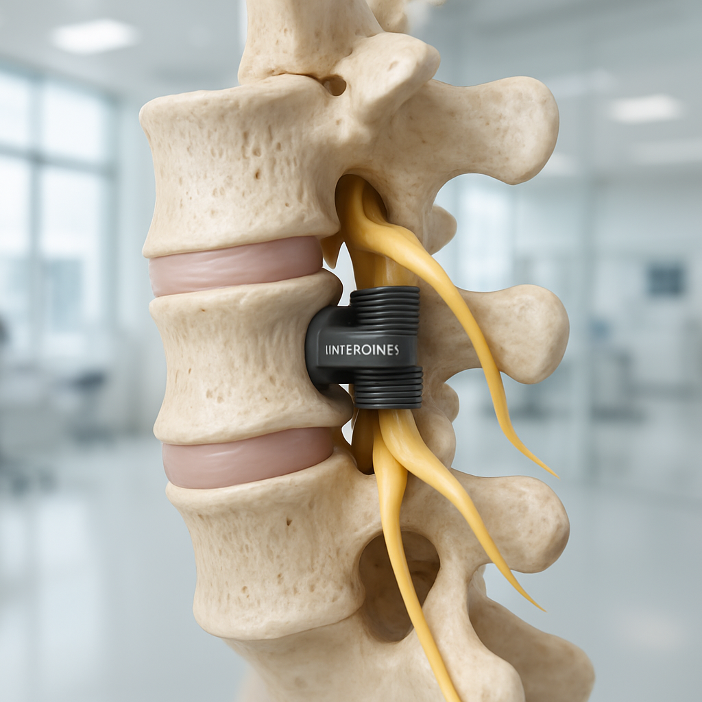 intraspine® : une solution innovante pour le traitement des douleurs lombaires sans fusion, offrant un soulagement efficace et une meilleure mobilité.