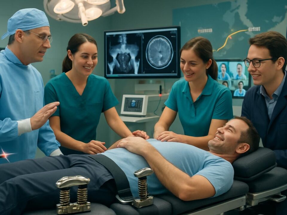 découvrez comment fonctionne l'implant dynamique, une technique innovante de stabilisation de la colonne vertébrale sans fusion, offrant mobilité et réduction de la douleur.