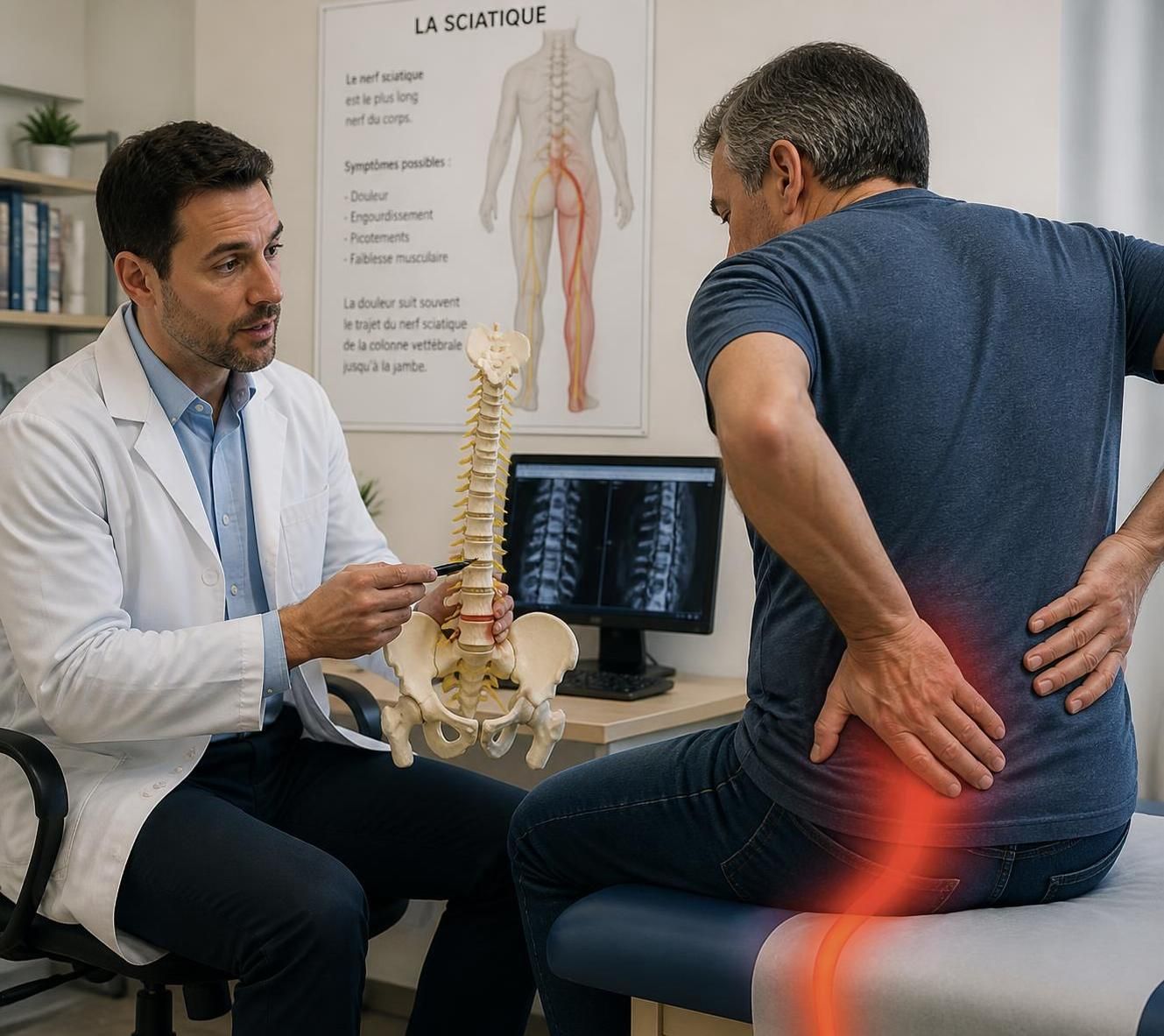 découvrez les symptômes de la douleur sciatique et obtenez des conseils pratiques pour consulter un spécialiste efficacement.