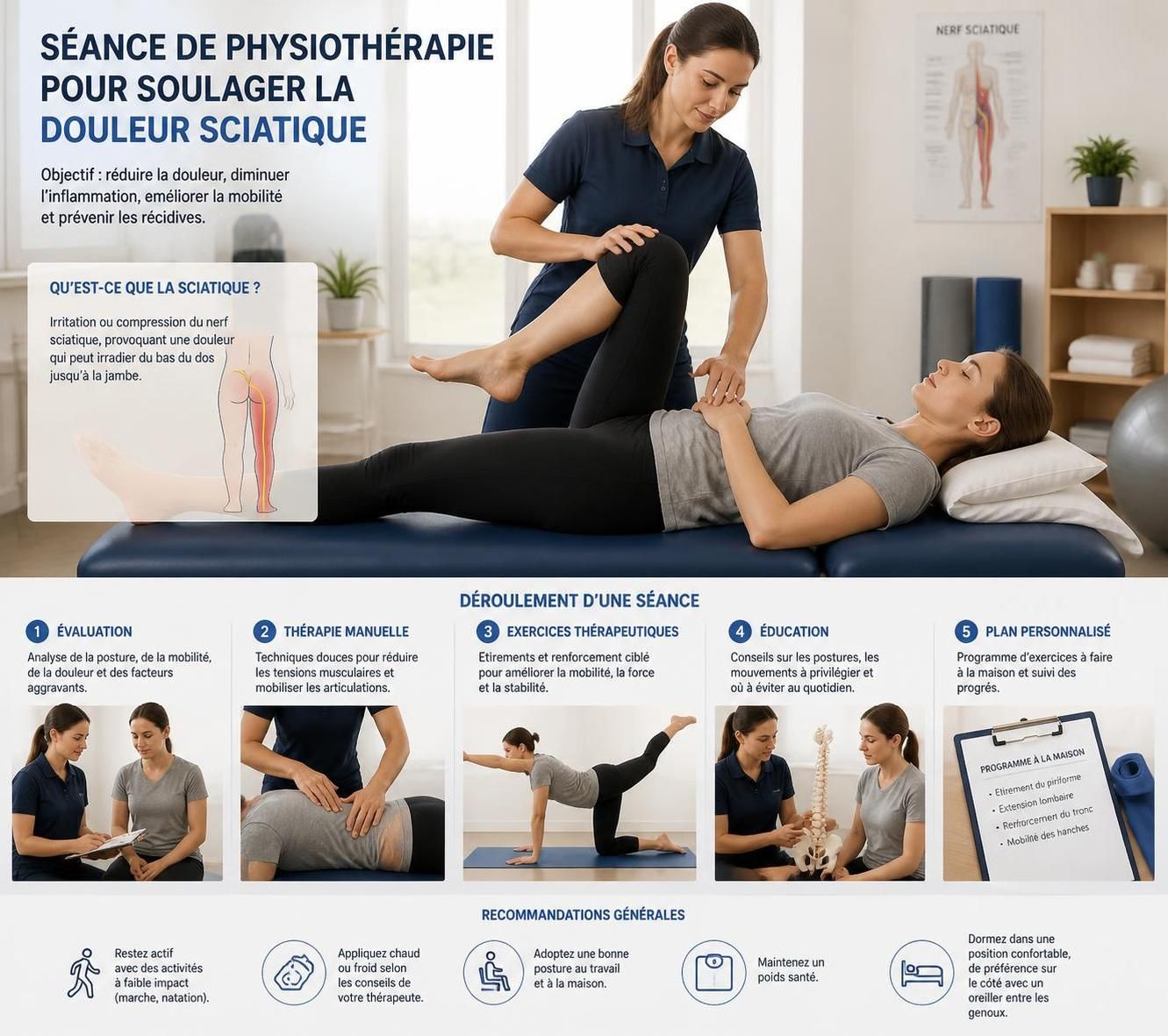 découvrez les causes et symptômes de la douleur sciatique, avec des conseils pratiques pour reconnaître quand consulter un professionnel de santé.